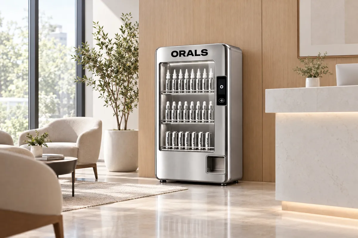 The ORALS machine in a bright clinic reception